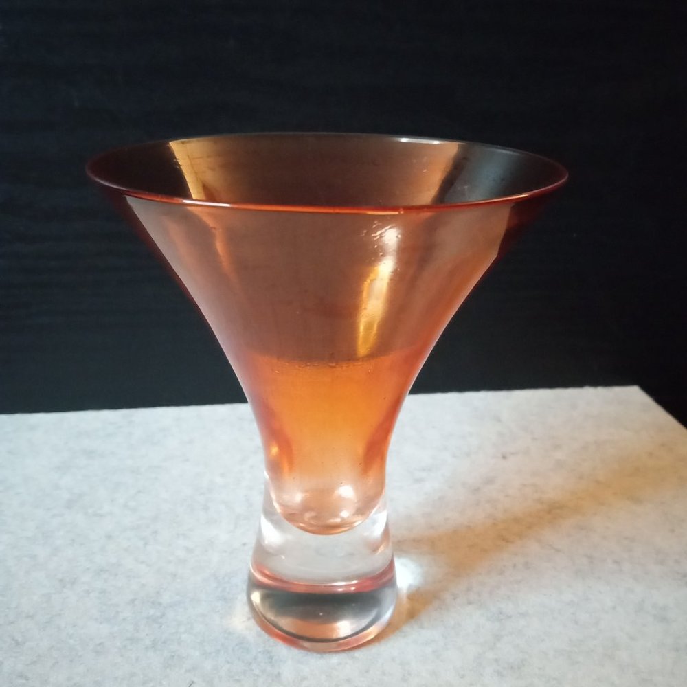 Dansk Orange Cocktail Glass